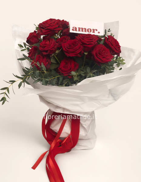 25 rose rosse