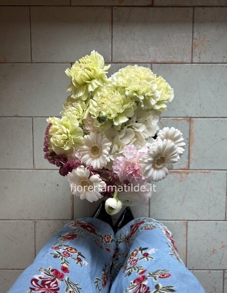 Soft Bouquet gerbere e garofani