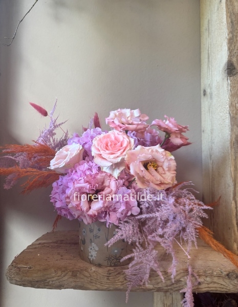Pink Elegance Flower Box